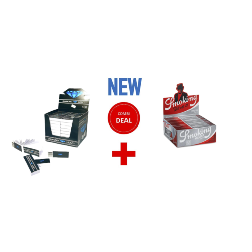 SMOKING MASTER + DIAMOND LEAF FILTER TIPS COMBIDEAL