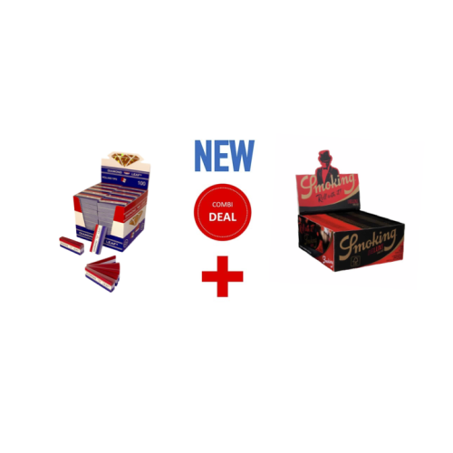 SMOKING BLACK + DIAMOND LEAF HOLLAND STYLED FILTER TIPS