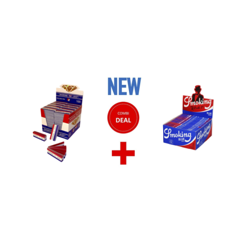 SMOKING BLUE + DIAMOND LEAF HOLLAND STYLED FILTER TIPS