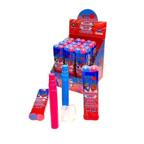 TRIGGER TREAT TWIN CANDY SPRAY SOUR SWEET BOX/15