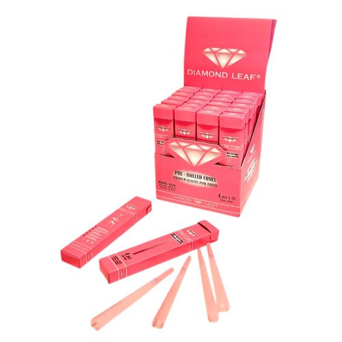 DIAMOND LEAF PINK CONES 1PC PACK/4