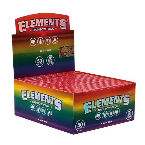 ELEMENTS SLIM RAINBOW PACK BOX/50