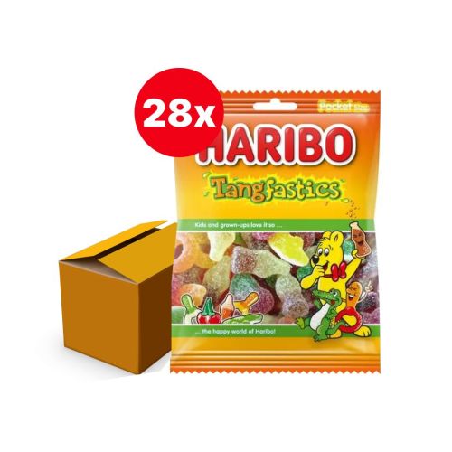 HARIBO TANGFASTICS SNOEPJES 28 x 75 GR ZAKJES BOX/28