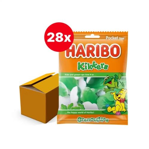 HARIBO KIKKERS SNOEP 28 x 70 GRAM ZAKJES BOX/28