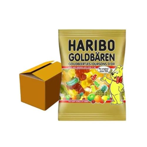 HARIBO GOUDEN BEERTJES SNOEP 28 x 75 GRAM ZAKJES BOX/28