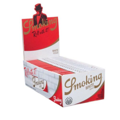 SMOKING WHITE REGULAR VLOEI BOX/50 BOOKLETS