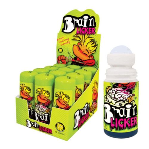 BRAIN LICKER SOUR ROLLING CANDY BOX/12