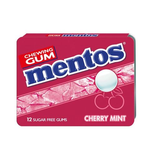 Mentos | Kauwgom | Breeze Cherry Mint | 12 pakjes 