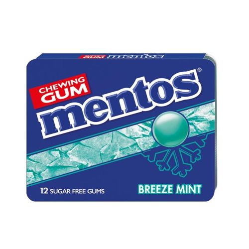 Mentos | Kauwgom | Breeze Mint | 12 pakjes