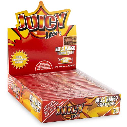 Juicy Jay's Mango gearomatiseerde Kingsize Slim vloei | 24 pakjes