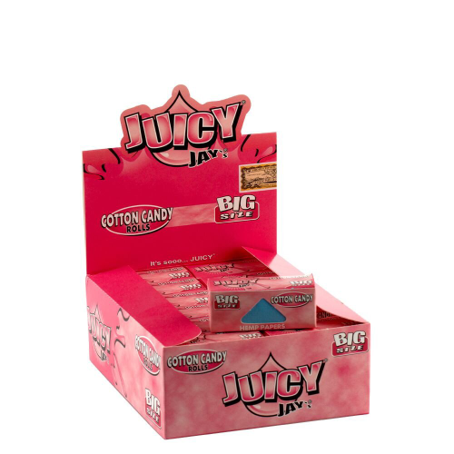 Juicy Jay's Suikerspin gearomatiseerde rolls | 5 meter per rol | 24 rollen