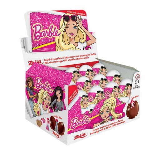 Zaini Barbie Chocolate Eggs + Surprise - 24 stuks