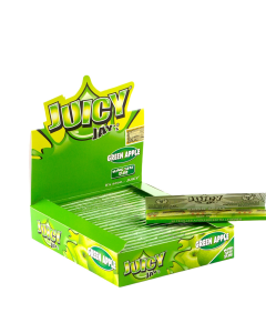 Juicy Jay's Groene appel gearomatiseerde Kingsize Slim vloei | 24 pakjes
