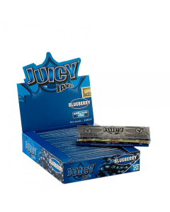 Juicy Jay's Blauwe bessen gearomatiseerde Kingsize Slim vloei | 24 pakjes