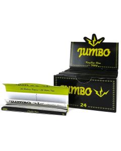 Jumbo Black Kingsize Slim vloei + filtertips | 24 pakjes