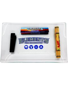 ELEMENTS GLASS ROLLING TRAY