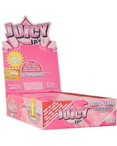 Juicy Jay’s Suikerspin gearomatiseerde vloei, formaat 1.1/4 | 24 pakjes