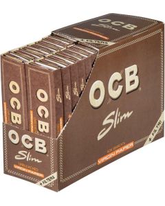 Ocb brown slim  virgin paper + filter tips