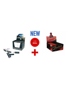 SMOKING BLACK + DIAMOND LEAF FILTER TIPS COMBIDEAL