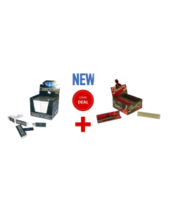 SMOKING BROWN + DIAMOND LEAF FILTER TIPS COMBIDEAL