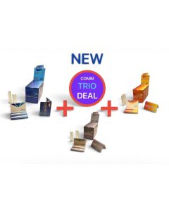 COMBI TRIO DEAL DIAMOND LEAF BLUE DOUBLE WINDOW / DIAMOND LEAF ORANGE DOUBLE WINDOW / DIAMOND LEAF SILVER DOUBLE WINDOW