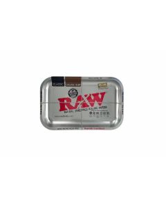 RAW Metal Rolling Tray Metallic Silver - Small