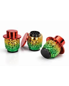 Grinder metal Rasta head shiny Ø 76 mm (6)