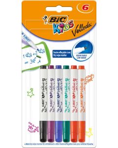 BIC KIDS Whiteboard markers Velleda Mini, 6 stuks PACK/6