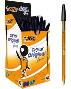 BIC Cristal balpen zwart (50 stuks) BOX/50