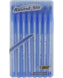 Bic Medium Ballpoint Pen, Blue, Pack of 8