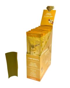 DIAMOND LEAF VANILLA FLAVOURED HEMP WRAPS 1 PACK