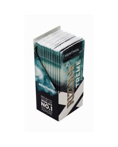 RIZLA FLAVOR CARDS MENTHOL XTREME, FOR FLAVORING CIGARETTES, 25 CARDS PER BOX BOX/25