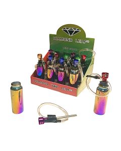 DIAMOND LEAF MINI BONG RAINBOW SHINY