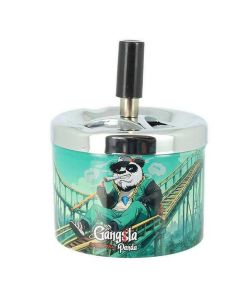 GANGSTA PANDA DRAAIENDE ASBAK 9CM ONTWERP 3