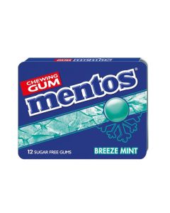 Mentos | Kauwgom | Breeze Mint | 12 pakjes