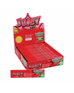 Juicy Jay's Framboos gearomatiseerde Kingsize Slim vloei | 24 pakjes