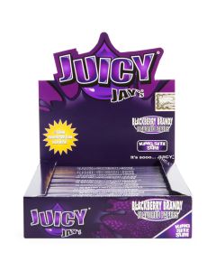 Juicy Jay's Blackberry Flavored Kingsize Slim rolling papers | 24 Packs