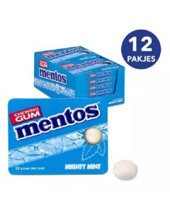 Mentos | Chewing Gum | Mighty Mint | 12 packs