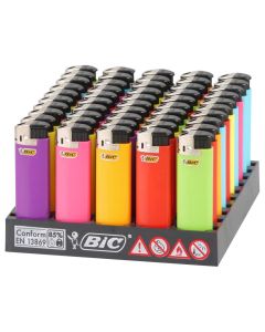 BIC ELECTRONIC LIGHTERS MULTI COLOURS BOX/50