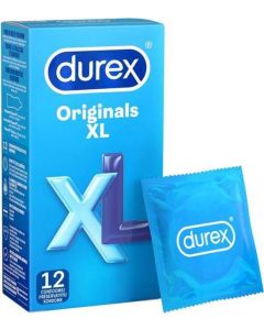 DUREX ORIGINALS XL BOX/12 CONDOOMS