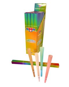 DIAMOND LEAF MIX COLOURS CONES 4 IN A PACK