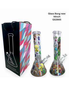 GLASS BONG MUSHROOM DESIGN 14INCH