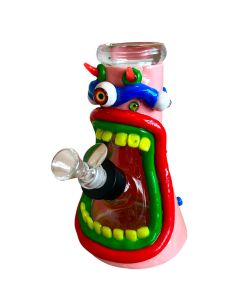 GLASS BONG 8INCH MONSTER DESIGN