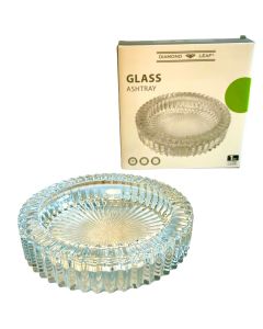 DIAMOND LEAF CRYSTAL LUXURY GLASS ASHTRAY