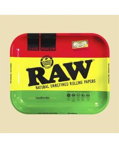 RAW Rasta Rolling Tray Large