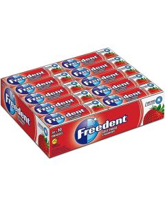 Freedent Strawberry Chewing Gum 30 packs